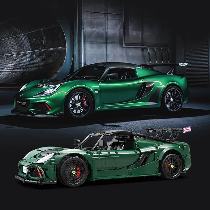 CaDA C61511W 1:8 Lotus Exige Cup 430 Building Block Set Officially Licensed Super Sports Car Model with MOC Collaboration 3730PCS Collectible Racing Car Kit for Adults Enthusiasts