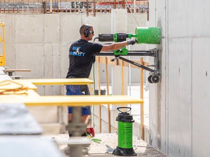 CS Unitec | EBM 352/3 PSA | Diamond Wet Core Drill Motor with Anchor Stand for Reinforced Concrete. High Torque, 20 Amp, Drilling Capacity up to 14” Diameter (with Spacer) – Made in Germany