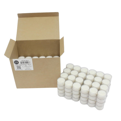 Stonebriar 192 Count White Unscented 6 to 7 Hour Extended Burn Time Clear Cup Tea Light Candles (Pack of 2)