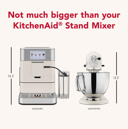 KitchenAid Fully Automatic Espresso Machine KF8, KES8558PL, Porcelain White