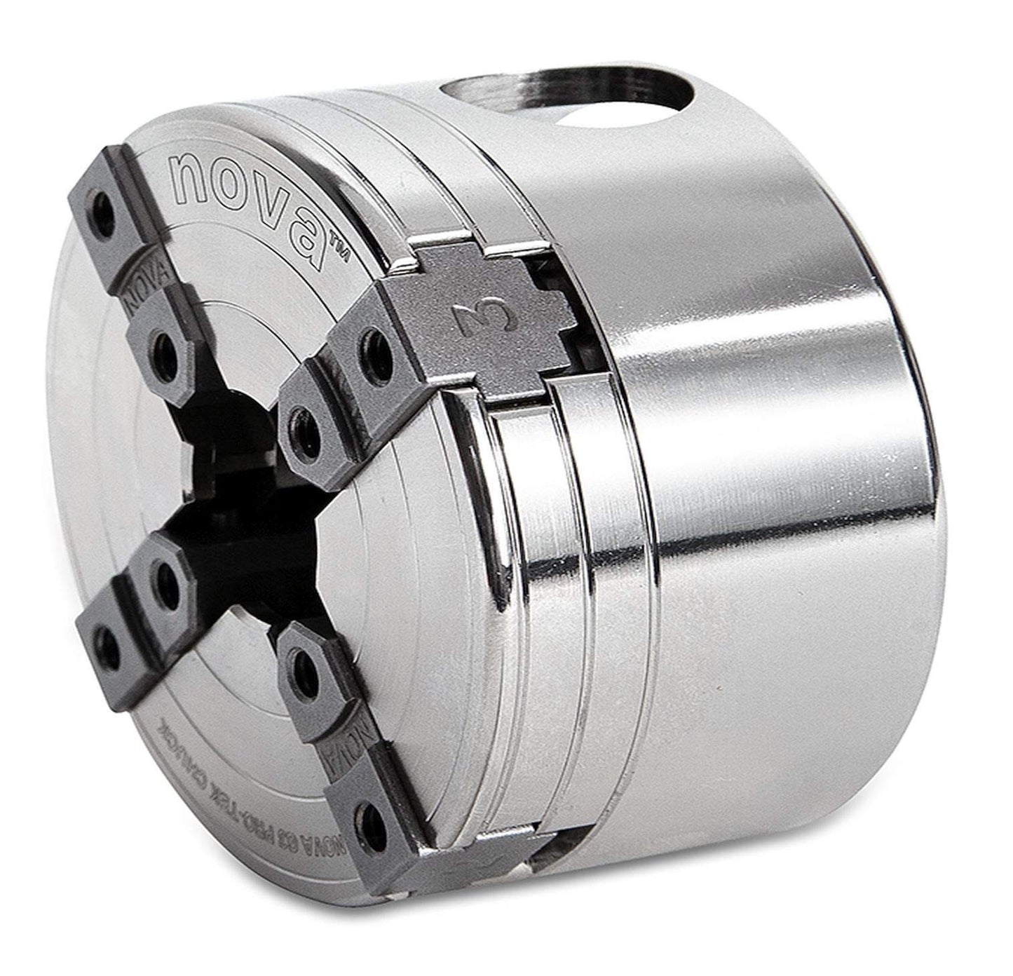 NOVA 48291 PREMIER PRO-TEK G3 Wood Lathe Chuck with 2" PRO-TEK Jaws, Woodworm screw, & Dlx. Storage Box, Direct Thread Version 1"x 8 TPI Only (Does Not Use Inserts)