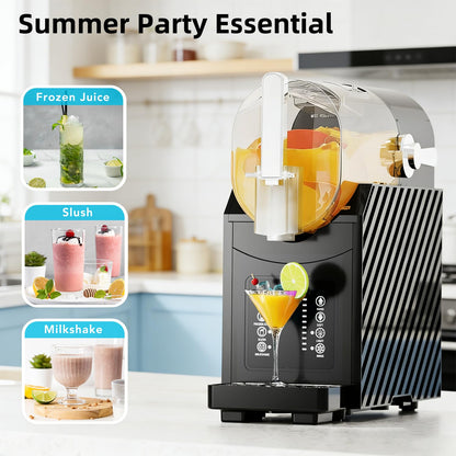 COWSAR 68 oz Slushie Machine, No Ice Needed, Slushy Machine for Home, Professional Frozen Drink Machine with Self-Cleaning Function, 3 Preset Slushie Maker for Frozen Juice, Smoothie, Milkshake