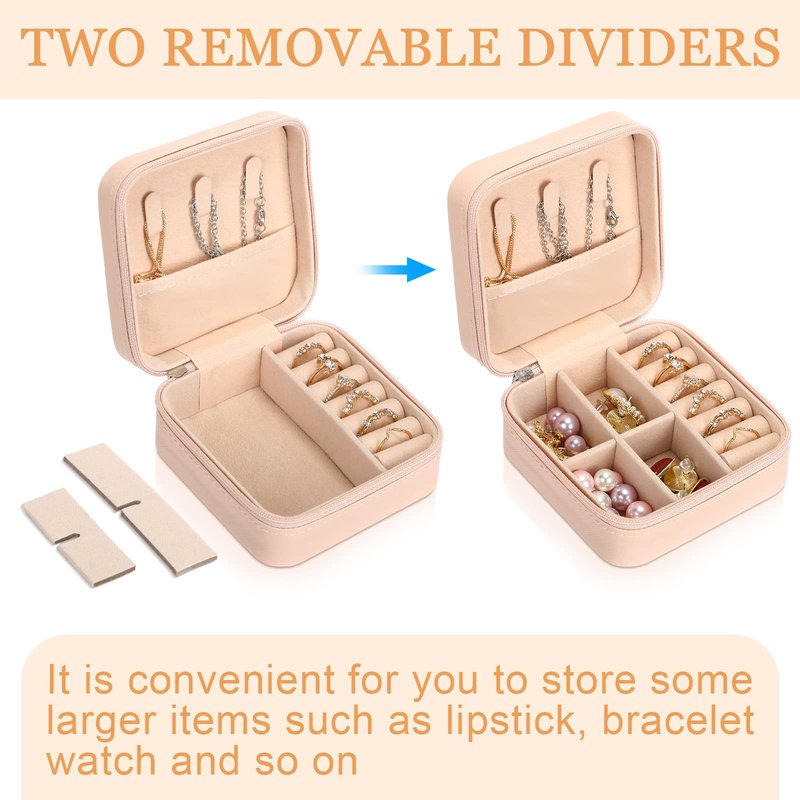 Kigeli 18 Pcs Small Travel Jewelry Case Bulk Bridesmaid Gifts Mini Jewelry Organizer Portable Earring Box for Women(Vivid Color)