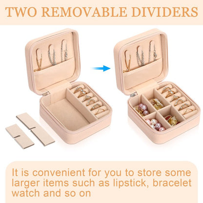 Kigeli 18 Pcs Small Travel Jewelry Case Bulk Bridesmaid Gifts Mini Jewelry Organizer Portable Earring Box for Women(Vivid Color)