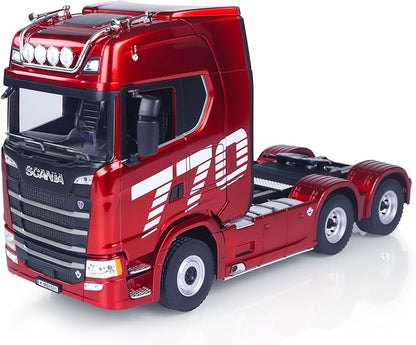 TOUCAN RC HOBBY 1/18 770S Plastic RC Tractor Truck Toys Finished Model RTR 7.4V Battery Radio 19CH Light Sound Effects Remote Control Lorry Car for Adult