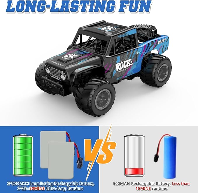 Q191 1:16 Amphibious Remote Control Car - Waterproof All Terrain RC Monster Truck for Kids 50+ Min Play with 2 Batteries 2.4Ghz 4WD Off-Road Toy for Boys Girls 6-12+ (Gift Idea)-Green