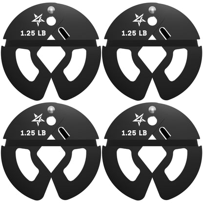 Yes4All Fractional Weight Plates Set, Available In Steel And Rubber, Set of 2/4/6 Plates in 1.25LB, 2.5LB, or 5LB Sizes, Micro Change Plates for Dumbbell and Olympic Barbell Weightlifting