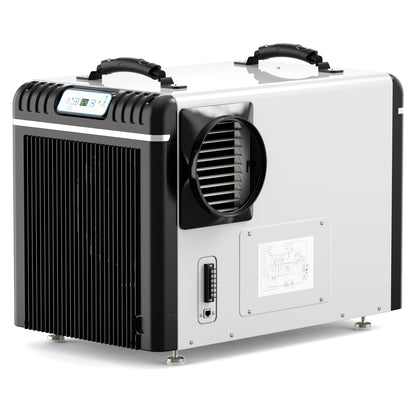 ALORAIR Basement/Crawl Space Dehumidifiers 198 Pint (Saturation), 90 PPD (AHAM), Auto Defrosting System, Commercial Dehumidifier