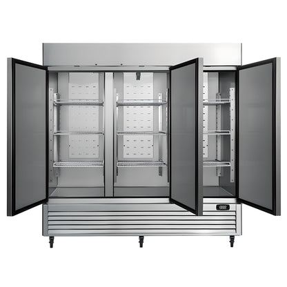 Kenmore Commercial Freezer – Upright Convertible Refrigerator, Frost Free, Congelador For Restaurant, Industrial Use, Cafe, Shop, Buffet Station, Reach-In Full-Size 72 Cu.ft Stainless Steel