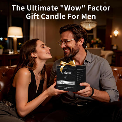 Caramel Coffee Candle | Soy Scented Candles for Home & Office, 50H Clean Burn, Manly Gifts for Fathers Day – Aromatherapy Candle for Dad or Husband, Cozy Coffee & Caramel Scent