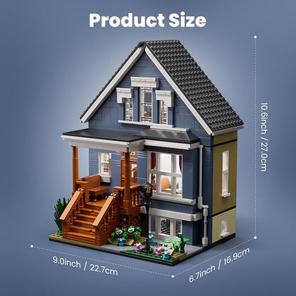 Shame House Building Blocks Gallagher House TV Series Frank Fiona Creative Toys Set Compatible with Lego Gift Decor for Fans 18+ Adult(1058 PCS)
