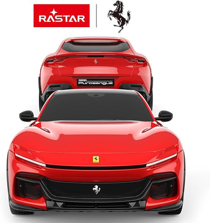 RASTAR Ferrari Remote Control Car 1/24 RC Ferrari Purosangue Toy Car for Kids Adults RC Sports Car – Red FUV