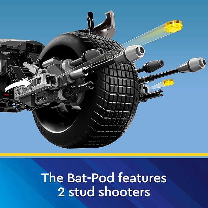 LEGO DC Batman Construction Figure &amp The Bat-Pod Bike Building Toys - Batman Action Figure from The Dark Knight for Boys &amp Girls Ages 12+ - Superhero Gift Ideas for Kids - 76273