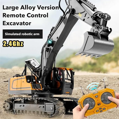 Mudsterz - Mudsterz Trucks Mudsterz Excavator 2.4GHz RC Construction Vehicle with Cool Lights and Real Sounds Realistic Engineering Design Metal Parts Little Builders Big Action (A1)