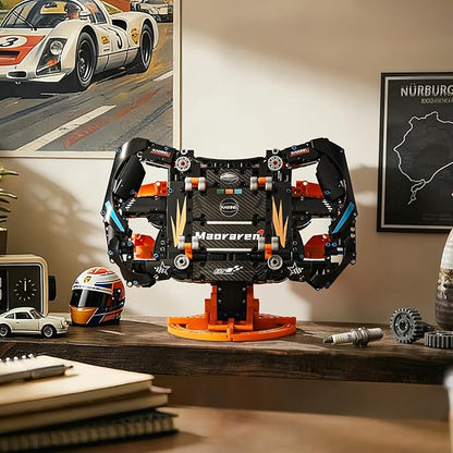 Technical Cars Steering Wheel Building KitF1 Racing Game Gravity Sensor Phone Stand Gameboy Toy SetStem Toys for Ages 8-13Suitable for Racing Game and Building Block Enthusiasts