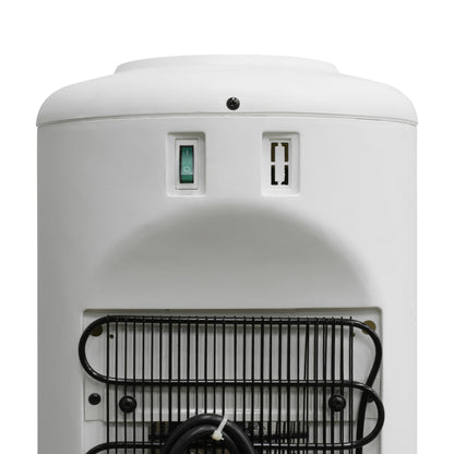 Avanti Water Cooler Dispenser Top Loading, Holds 3 & 5 Gallon Bottles with Stainless Steel Reservoir, Cold and Room Temperature, Perfect for Homes, Kitchens, Offices, Dorms, White