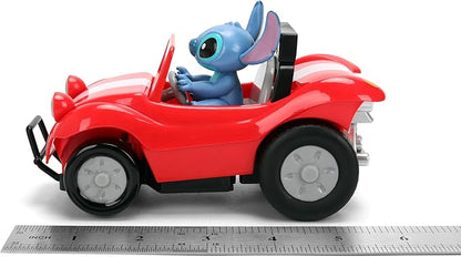 Jada Toys 1:32 RC Disney Stitch Buggy – Simple Function Remote Control Car with Built-in Stitch Figure and 5.5 Body – Kid-Friendly RC Vehicle