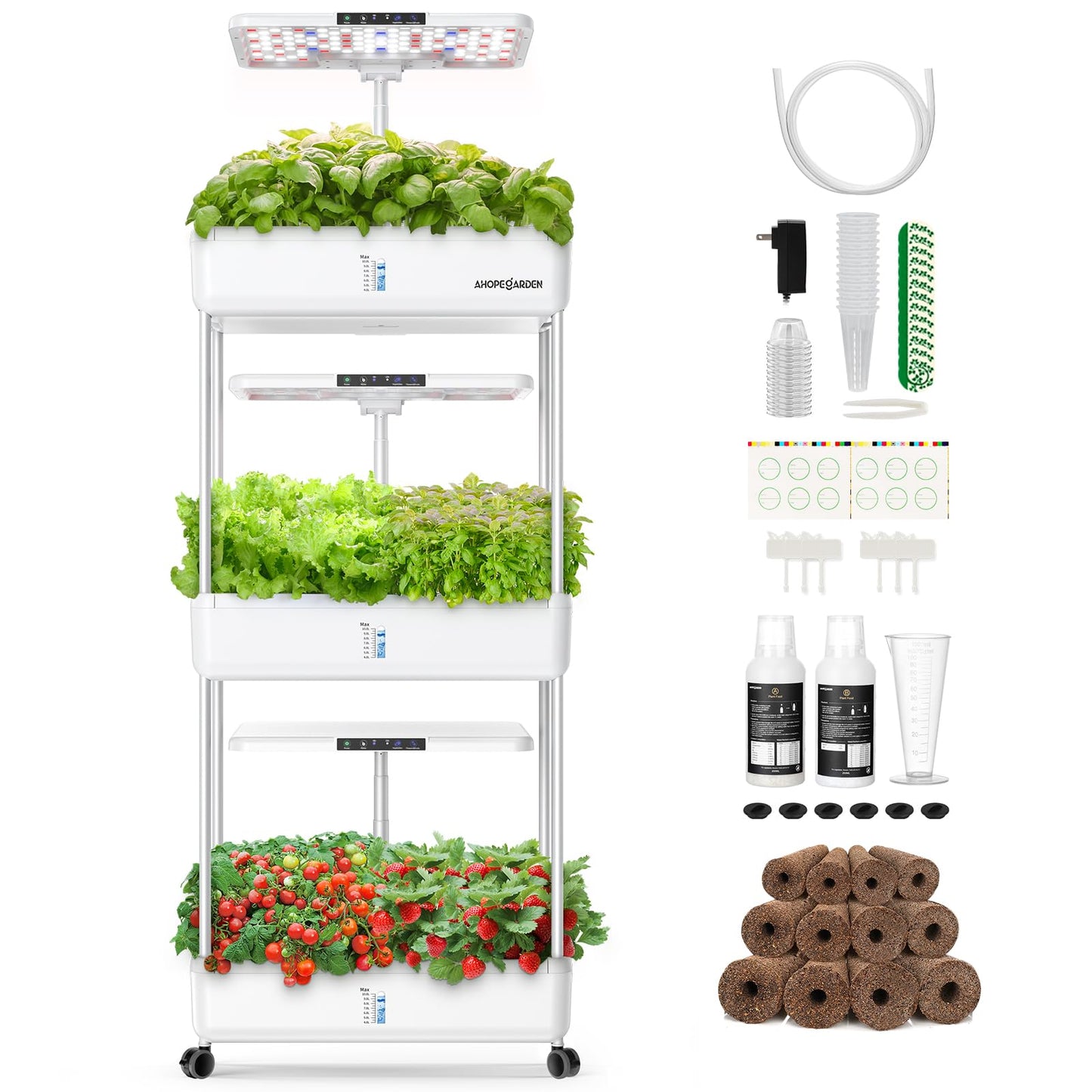 Hydroponics Growing System Indoor Garden with 167pcs Seed Compatible