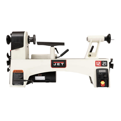 JET 12" x 21" Variable-Speed Woodworking Lathe, 1 HP, 115V 1Ph (JWL-1221VS)