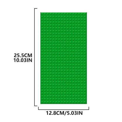 EKIND 4 PCS Classic 5" x 10" Building Baseplates, Compatible with Major Brands Toy Bricks, Encourage Logic & Creativity Through Play, Ideal STEM Activities for Children (Green)