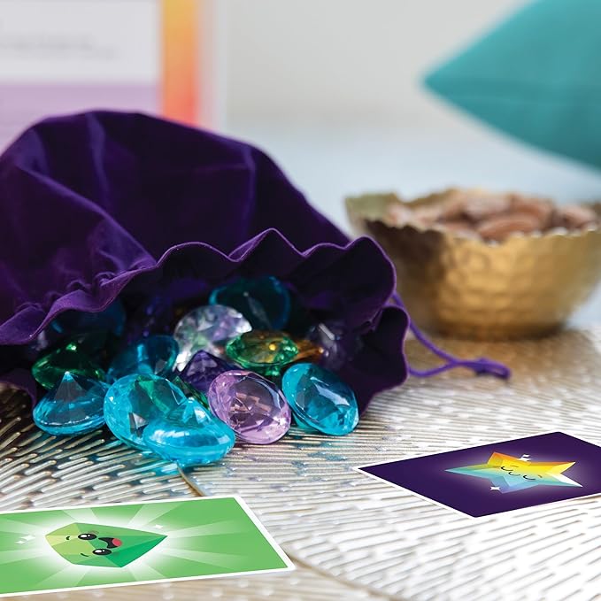 MindWare Best Gems Family Game for 5 Year Olds and up - Match Giant Gems to Earn Points 2 to 4 Players