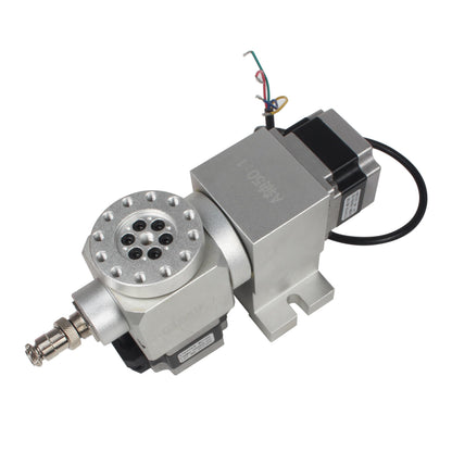 CNCTOPBAOS Rotation 5th Axis Rotary Table,CNC 4th Axis A Axis B C Axis Dividing Head,Waterproof Nema23 Stepper Motor,No Backlash Harmonic Reducer Gearbox 50:1 for CNC Router Engraving Milling Machine