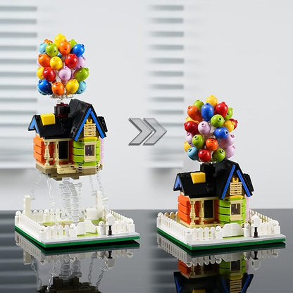 ENJBRICK Up Balloon House Building Kit for Kids 8-14 Yrs 635 Pcs Creative Building Block Set Tensegrity Sculptures