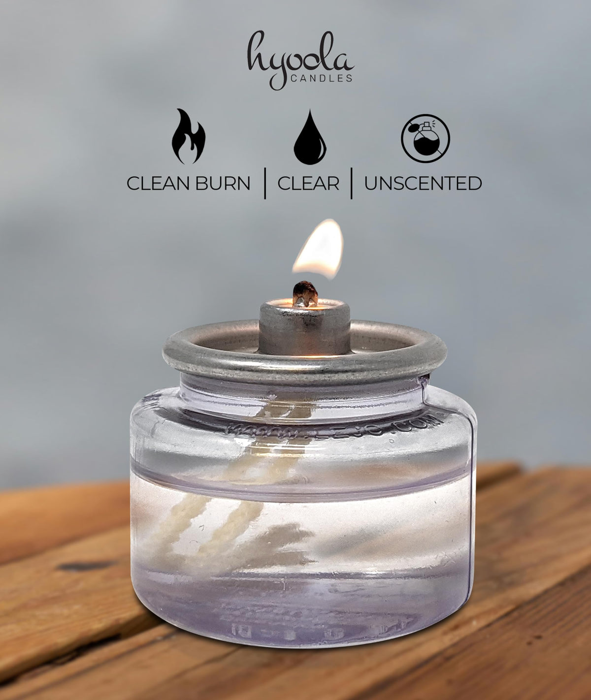Hyoola Liquid Candles - 8 Hour Disposable Paraffin Tea Lights - 12 Pack - Emergency and Restaurant Candles
