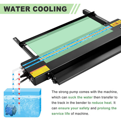 Digital Acrylic Plastic Bender 24" Acrylic Bending Machine with Spare Heating Wire, Plastic Bending Machine with Adjustable Length&Angle Acrylic Strip Bender Heater 110V (Black)