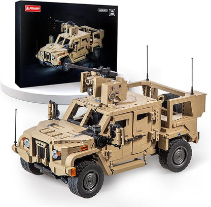 JLTV Building Blocks for Adults Military Vehicles Building Sets Collectible Car Building Kit for Adults (2479 Pcs)