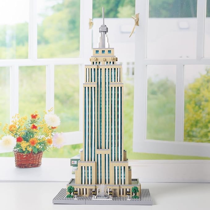 3819PCS New york Empire State Micro Mini Building Blocks SetCommemorative Architectural Model BuildingUnique Choice for 14+ Kids or Adults