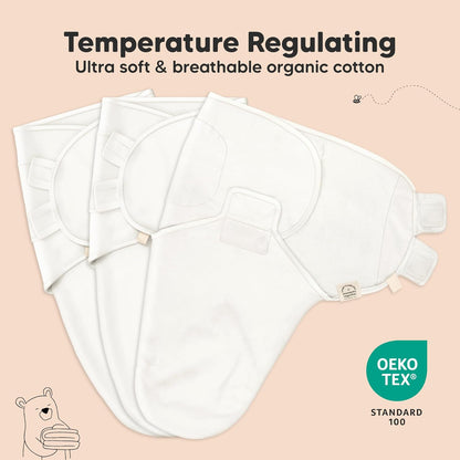 Organic Baby Swaddle Sleep Sacks by 3-Pack | Soft & Snug for Newborns 0-3 Months - Galaxy Design
