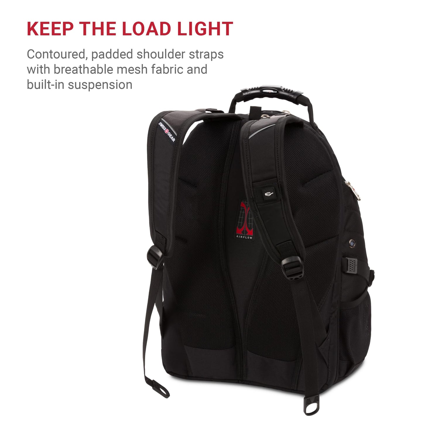 SwissGear 1900 Scansmart TSA 17 Laptop Backpack, Black, 19-Inch