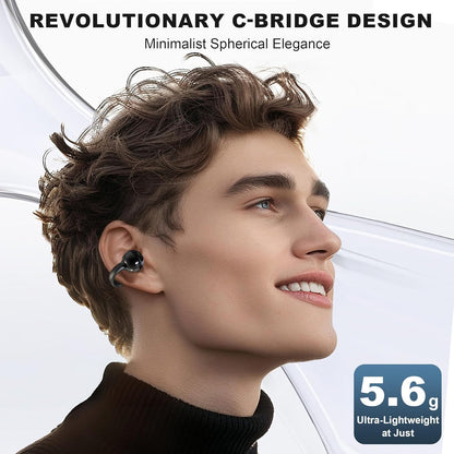 AI Translation Earbuds Real Time, 144 Languages Translator Earbuds for iOS & Android, Hi-Fi Sound, 3-in-1 Translation Headphone for Travel, Business & Learning with Charging Case & LED Display - Black