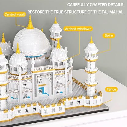 Architecture Taj Mahal Micro Mini Building Blocks SetLandmarks Collection Display Model Gift for Adults(4030 Pieces)