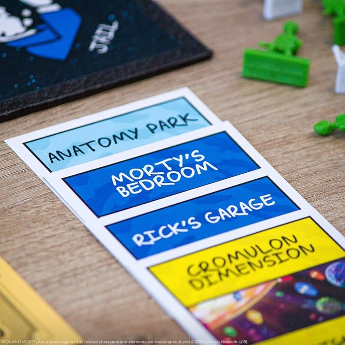 Monopoly Rick &amp Morty Board Game | Collectible Monopoly Game Based On Adult Swim Series Rick &amp Morty | Officially Licensed Rick &amp Morty Board Game