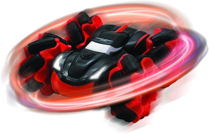 LEXiBOOK Crosslander® Slide Remote Control car up to 12km/h 4 Wheel Drive Reversible Crazy 360° Stunts Light Effects Rechargeable RC58