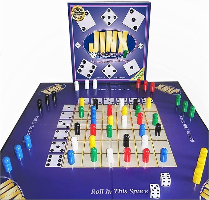 Jinx - Fast and Fun Board Game of Chance Where The Luck of The Roll Determines Your Fate - Game Night Fun for Family &amp Adults