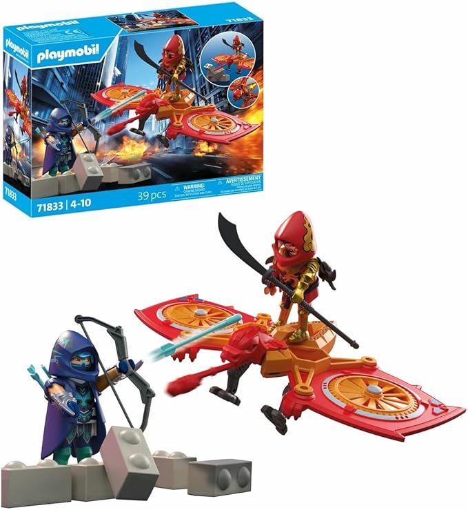 Playmobil Hero Drone Fight with Evil Ninja