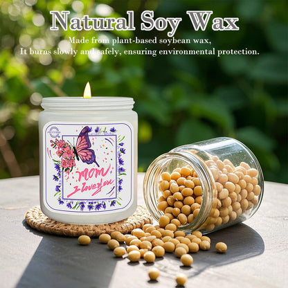 Mothers Day Gifts for Mom - Scented Candles for Home, Aromatherapy Candle for Relaxing, Soy Wax Candles, 50 Hour Long Burning, Birthday Gifts for Women