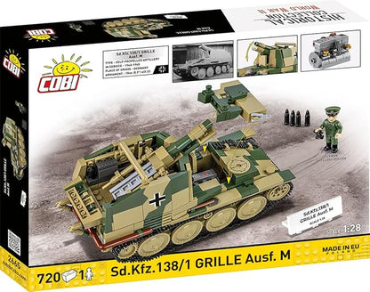 COBI Historical Collection WWII STURMPANZER 38(t) Grille Ausf. M Building Set 720 Pieces