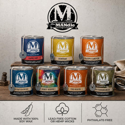 ECO CANDLE CO. The Mandle Soy Candle for Men - Scents of Melon & Tea - Dirtbag, 15 oz. Paint Can - 100% Soy Wax, No Lead, Hand Poured, Phthalate Free, Made from Midwest Grown Soybeans