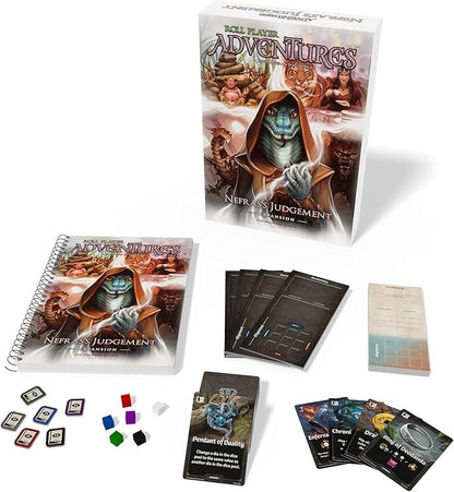 Roll Player Adventures Nefras' Judgement | Expansion for The Campaign Adventure Board Game | Fantasy Dice Puzzle Family Game for Ages 14+ 1-4 Players 90-150 Min by Thunderworks Games