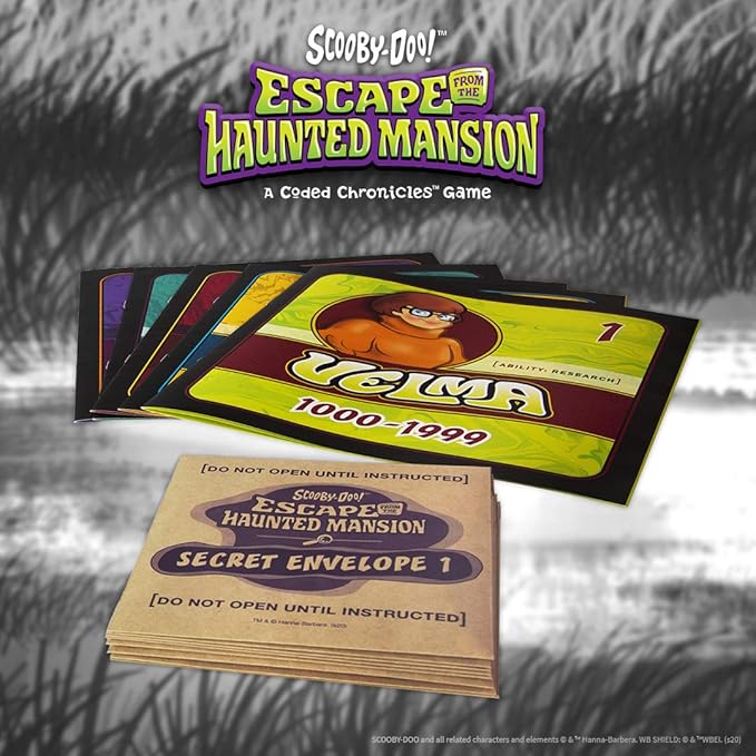 Scooby-Doo: Escape from The Haunted Mansion - A Coded Chronicles Game | Escape Room Game for Kids &amp Adults | Featuring Iconic Characters and Mysteries | Officially Licensed Hanna-Barbera Game