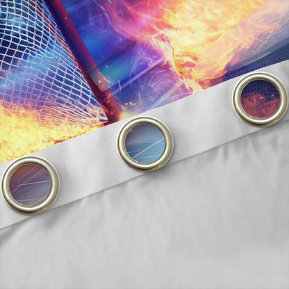 Feelyou Ice Hockey Curtains for Bedroom Living Room Hockey Player Kids Blackout Curtains Puck Hockey Darkening Dreapes Winter Sports Window Treatments 2 Panels, 52 x 84 Inch