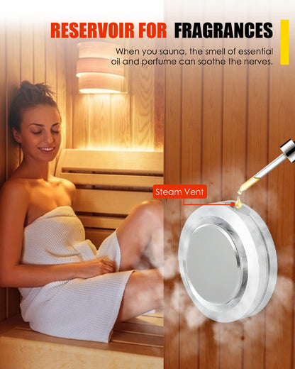 CGOLDENWALL 10.5KW Commercial Self-Draining Steam Generator Shower System Home Steam Bath Spa Generator 30 min to 12 Hours Auto Drain 95-131℉ for Suitable Space Heating 10.5 m³/371 Cubic feet (10.5KW)