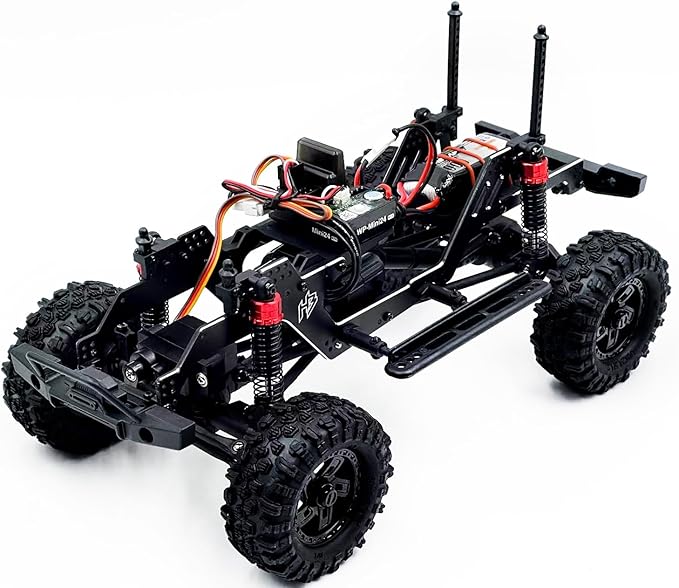 HOBBYPLUS CR-18P V3 Brushless Rushmore in T-Hunter - Matte Green - 1/18 Scale RC Truck Crawler with Off-Road RC Trucks Features Portal Axles &amp Metal Gears - RTR 2S/3S LiPo Compatible (1810418-V3