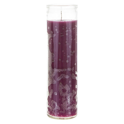 Mega Candles 6 pcs Unscented Purple 7 Day Glass Container Devotional Prayer Candles, Premium Wax Candle 2 Inch x 8 Inch, Sanctuary, Vigils, Prayers, Blessings, Religious, Memorials, Remembrance