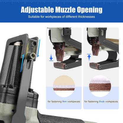 Woodpecker P88A Pneumatic Stapling Plier 20 Gauge 1/2" (13.2 mm) Crown Mattress Stapler Fits 9/16" to 7/8" (15 to 22mm) Length Staples for Bedding and Spring Furniture
