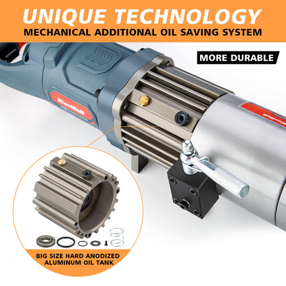 CENTALL Electric Hydraulic Rebar Bender 1150 W Hydraulic Rebar Bending Machine 7/8 Inch #7 10-22mm Rebar within 2.5-3 s Easy Bending Rebar Steel Bar HRB-22 (Grey + Orange)